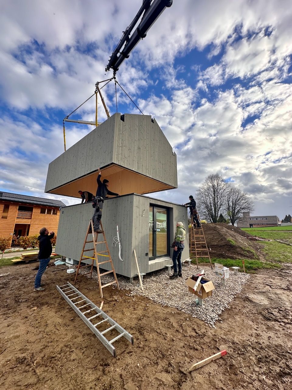 Modulare Bauweise - Kranmontage