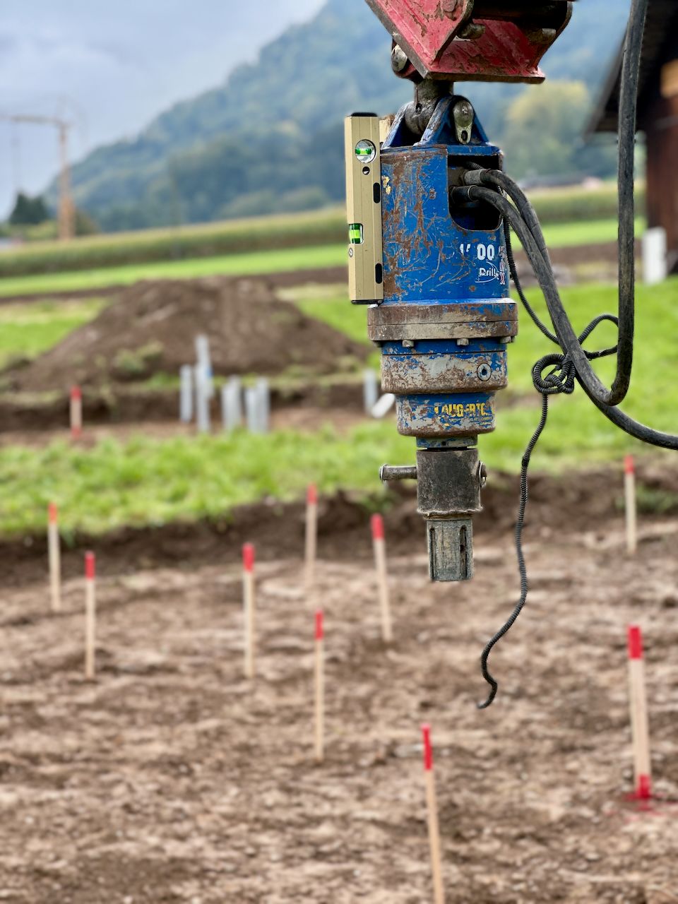 Schraubfundament Installation